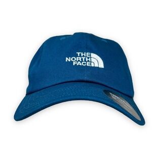 North Face Backyard‎ BallCap Hat Adult Blue Black Embroidered Dad Hike New
